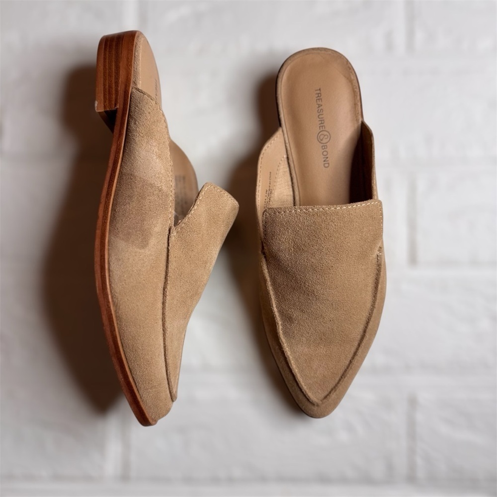 TREASURE AND BOND, Tan Mules , Size 5.5